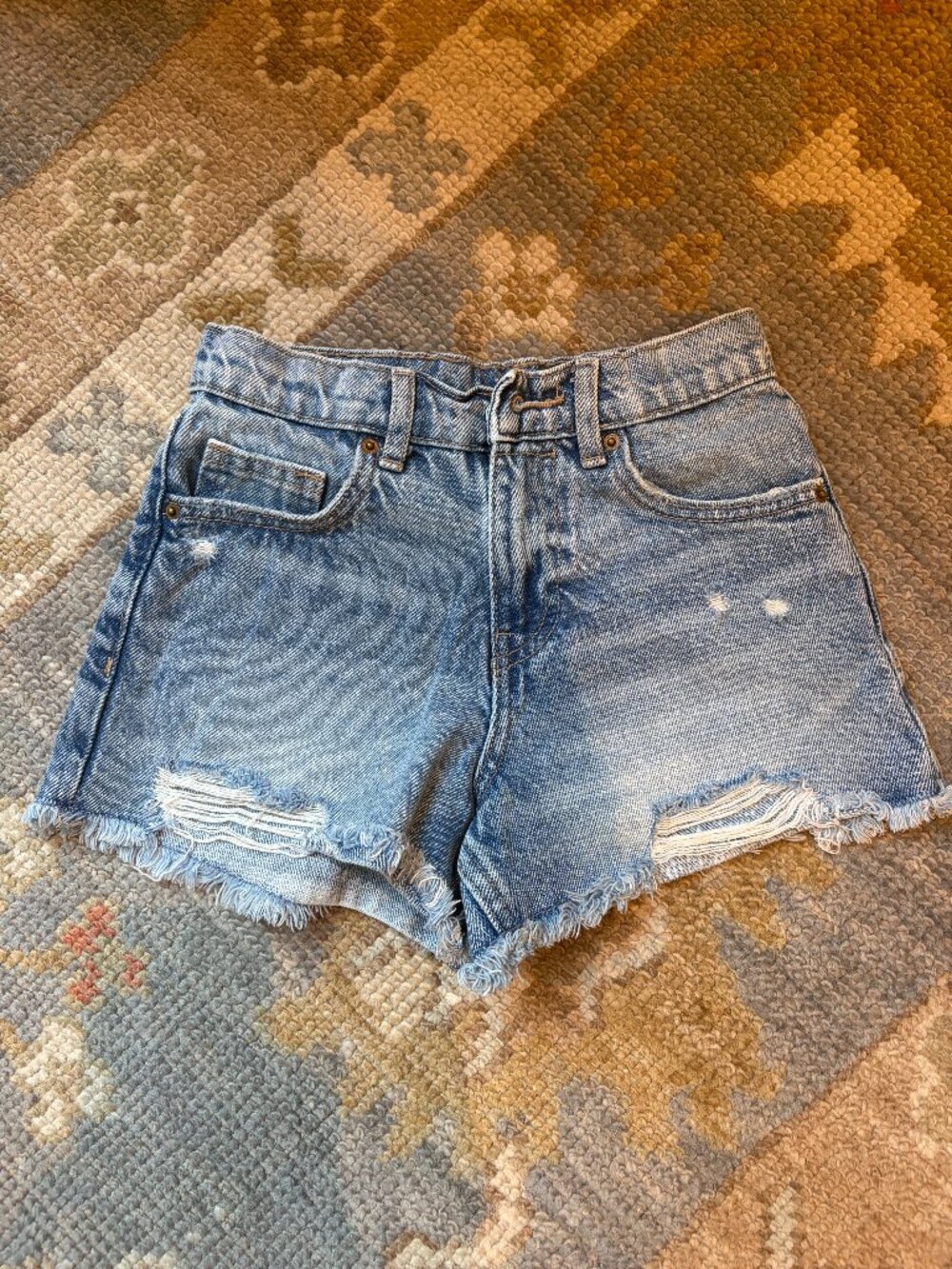 Zara Kids Blue Denim Shorts - Size 9